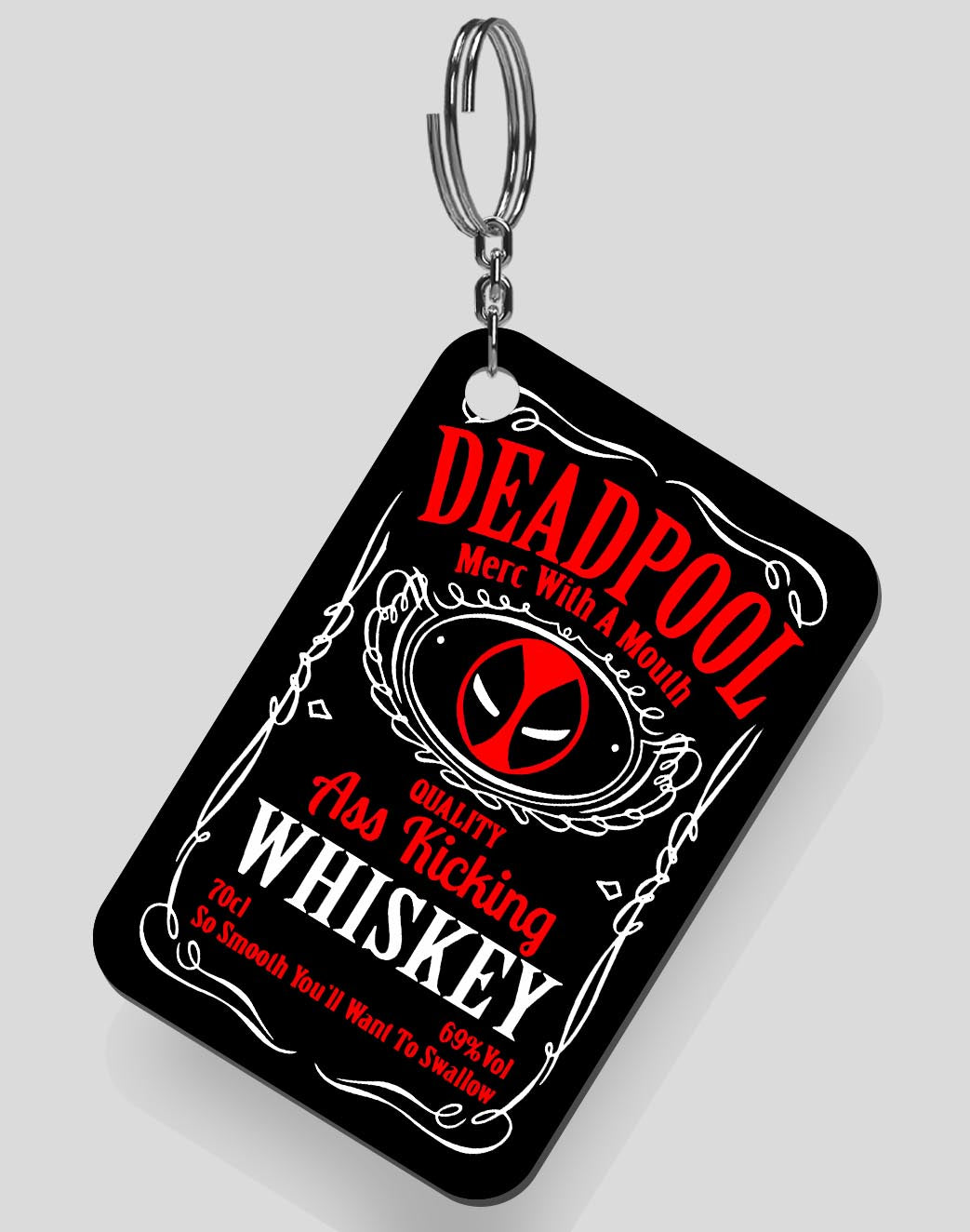 Deadpool Whiskey Keychain