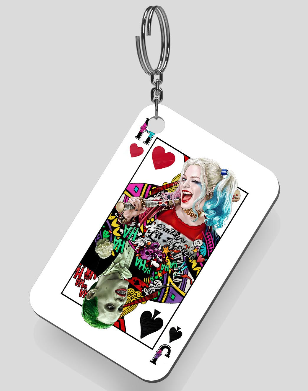 Harley Quinn and Joker Keychain