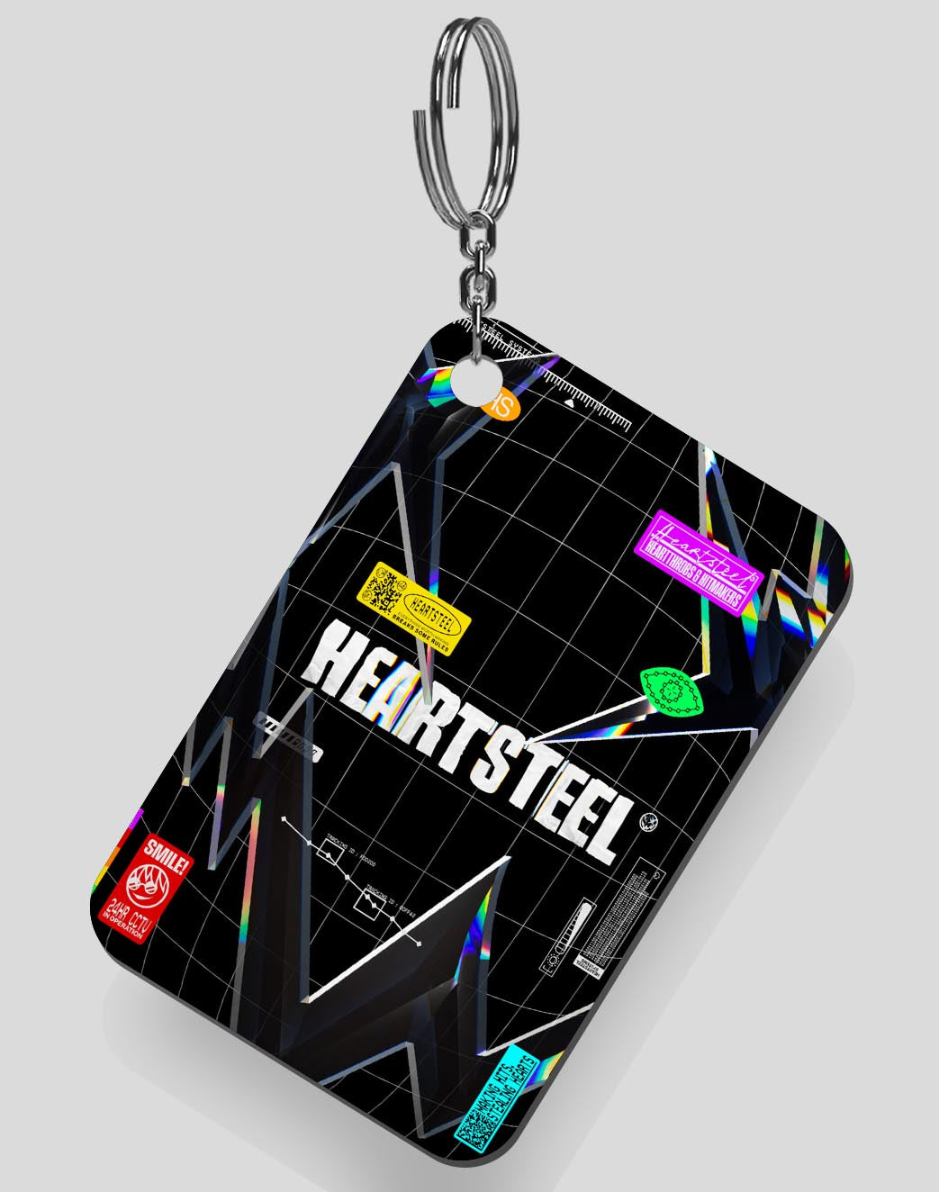 Heartsteel - Black Keychain