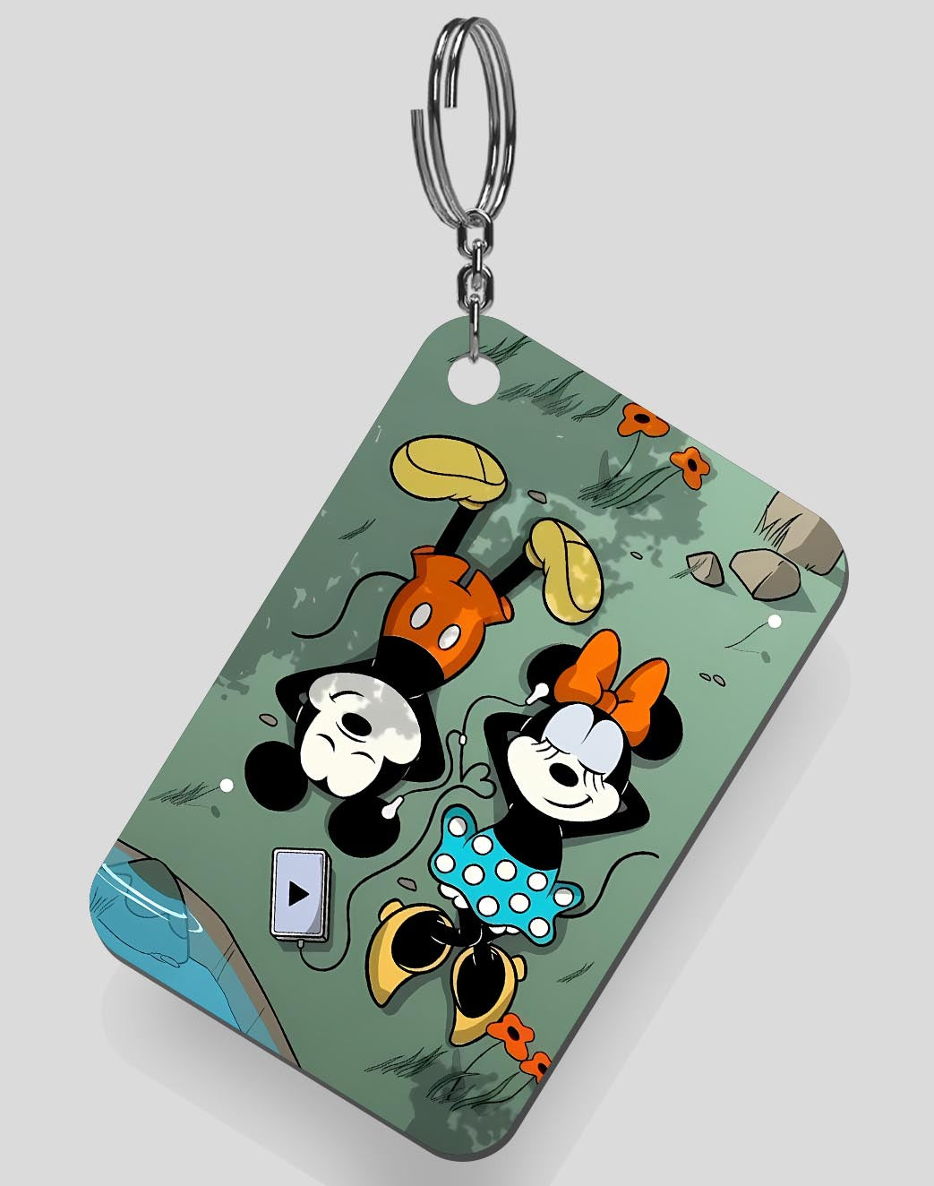 Mickey and Minnie Keychain