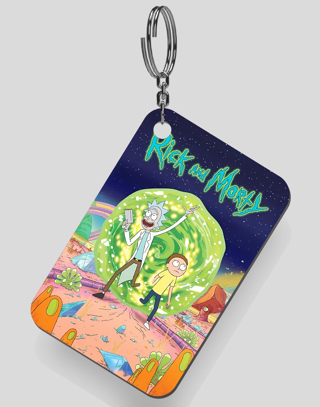 Rick and Morty Keychain