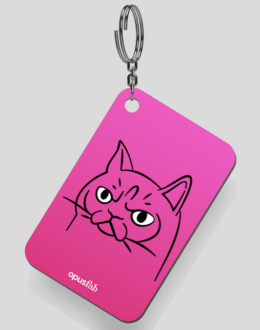 Cat - Grumpy Keychain