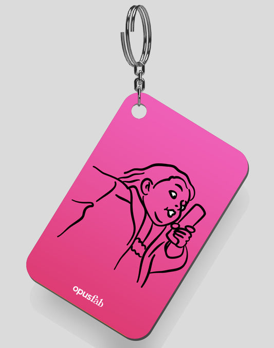 Chubby Bubble Girl Keychain