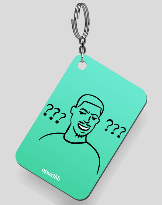 Confused Boy Keychain