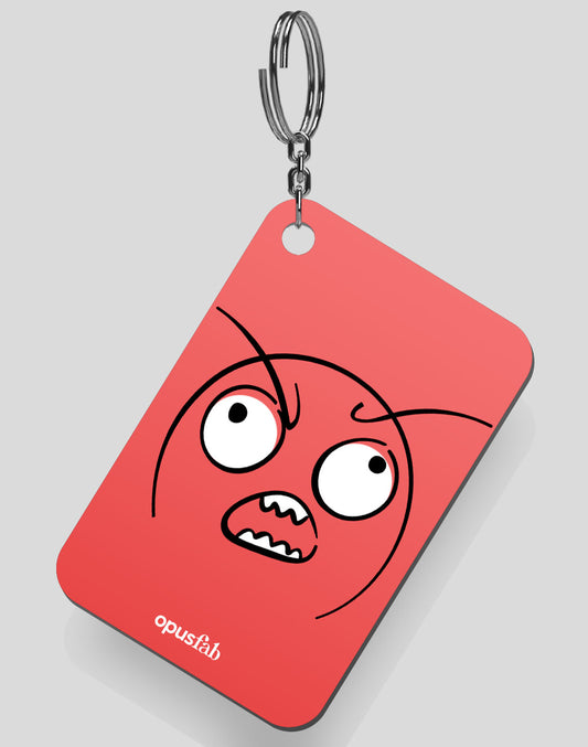 Face - Angry Keychain